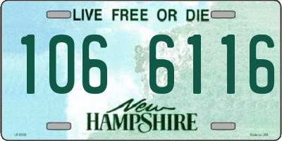 NH license plate 1066116