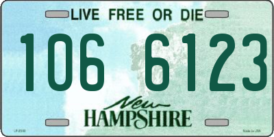 NH license plate 1066123