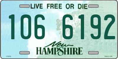 NH license plate 1066192