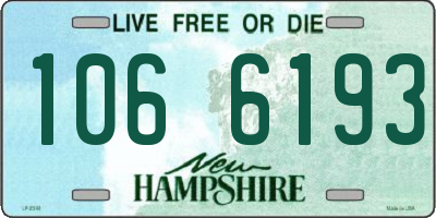 NH license plate 1066193