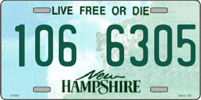 NH license plate 1066305
