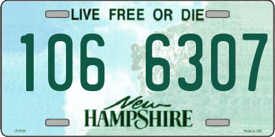 NH license plate 1066307