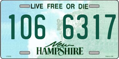 NH license plate 1066317