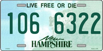 NH license plate 1066322