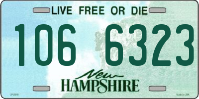 NH license plate 1066323