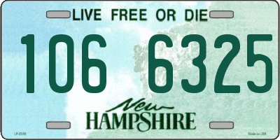 NH license plate 1066325