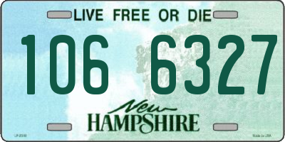 NH license plate 1066327