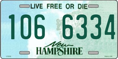 NH license plate 1066334
