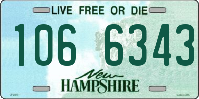 NH license plate 1066343