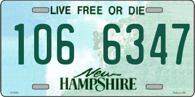 NH license plate 1066347