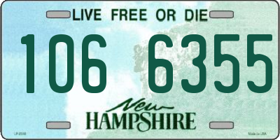 NH license plate 1066355