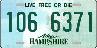 NH license plate 1066371