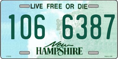 NH license plate 1066387