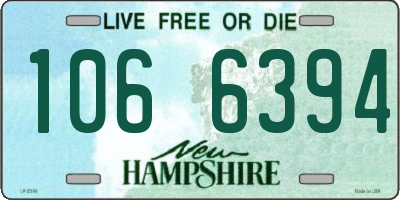 NH license plate 1066394