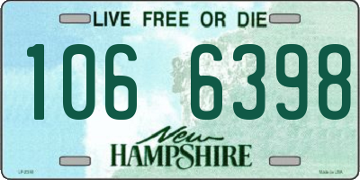 NH license plate 1066398