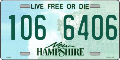 NH license plate 1066406