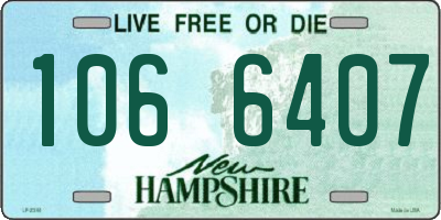 NH license plate 1066407