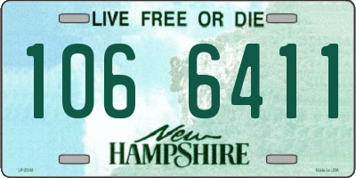 NH license plate 1066411