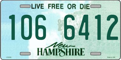 NH license plate 1066412