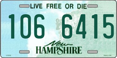 NH license plate 1066415