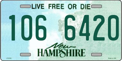 NH license plate 1066420