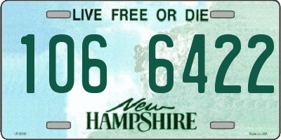 NH license plate 1066422