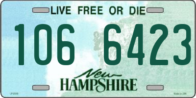 NH license plate 1066423