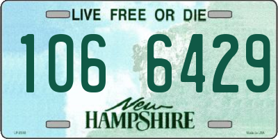 NH license plate 1066429