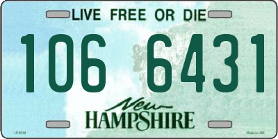 NH license plate 1066431