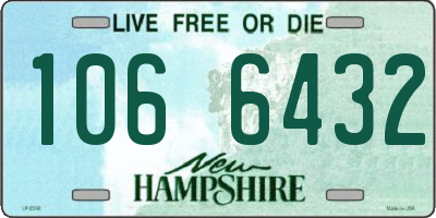 NH license plate 1066432
