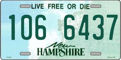 NH license plate 1066437