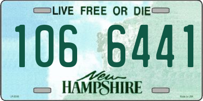 NH license plate 1066441