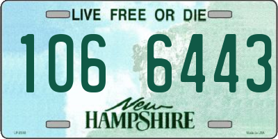 NH license plate 1066443