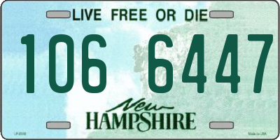 NH license plate 1066447