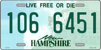 NH license plate 1066451