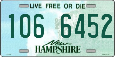 NH license plate 1066452