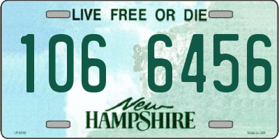 NH license plate 1066456