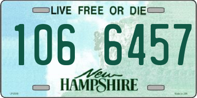 NH license plate 1066457