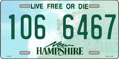 NH license plate 1066467
