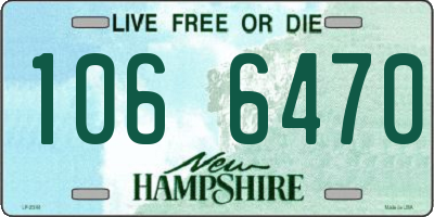 NH license plate 1066470