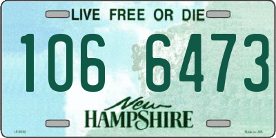 NH license plate 1066473