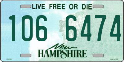 NH license plate 1066474