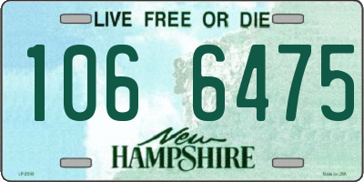 NH license plate 1066475