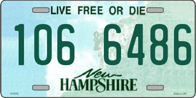 NH license plate 1066486