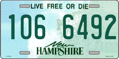 NH license plate 1066492