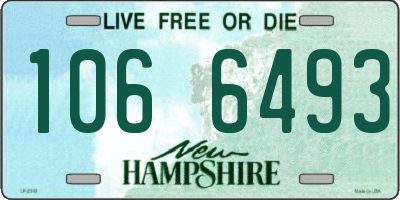 NH license plate 1066493