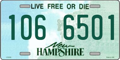NH license plate 1066501