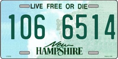 NH license plate 1066514
