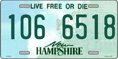 NH license plate 1066518