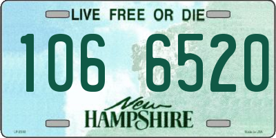 NH license plate 1066520